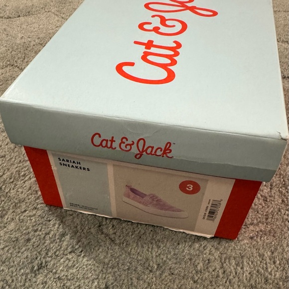 Cat & Jack Sariah Slip On Sneakers Color Multi(Pink,Purple,Peach)/Gold Size 3 - Picture 11 of 12